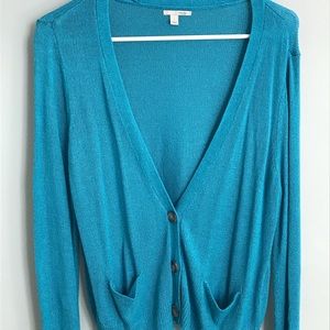 Halogen teal cardigan Size: Small